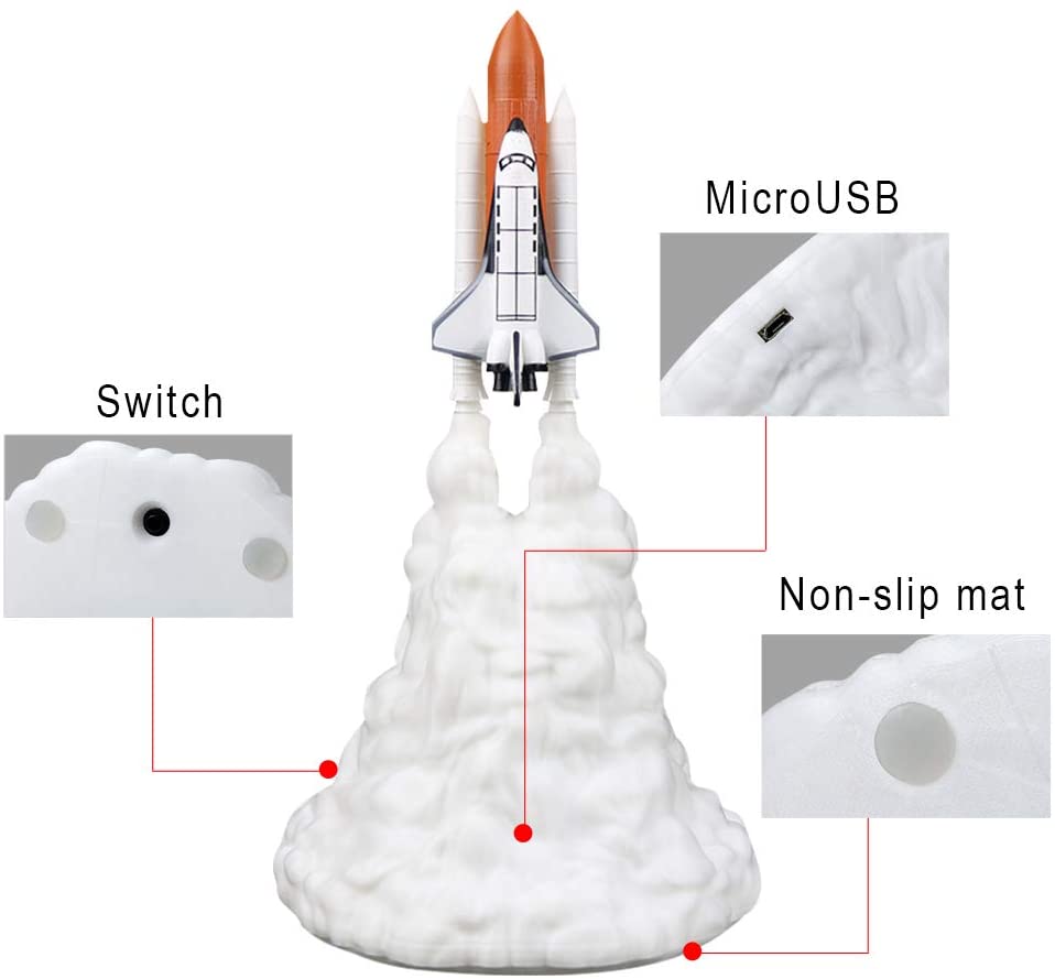 SPACELED | Space Shuttle Lamp