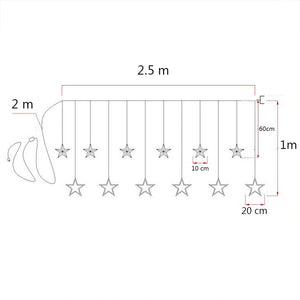 SPACELED Romantic Star String