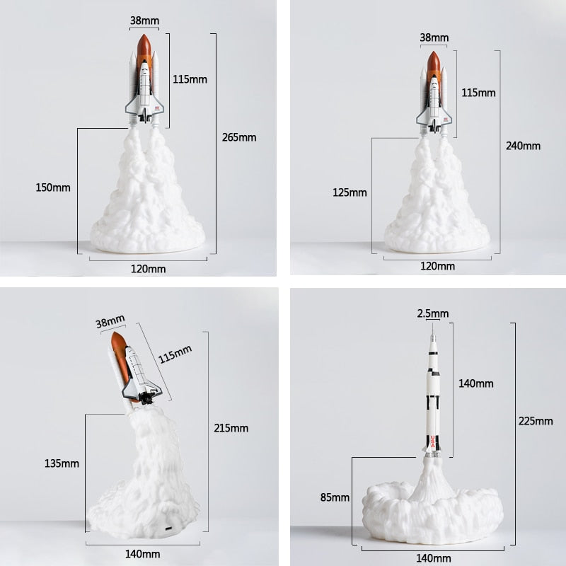 SPACELED | Space Shuttle Lamp