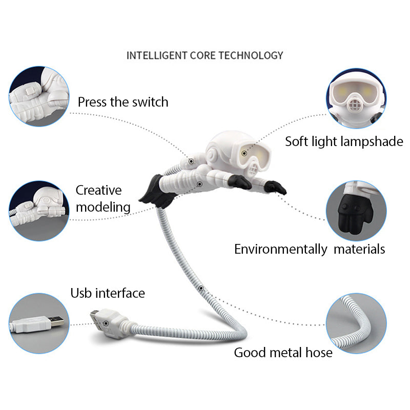 SPACELED | Astronaut USB Table Lamp