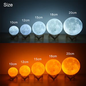 SPACELED | 3D Moon Lamp Print
