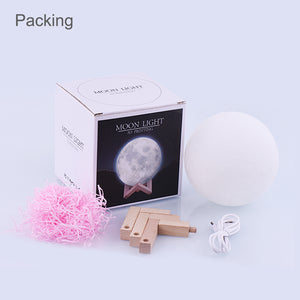 SPACELED | 3D Moon Lamp Print