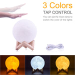 Load image into Gallery viewer, SPACELED | 3D Moon Lamp Print

